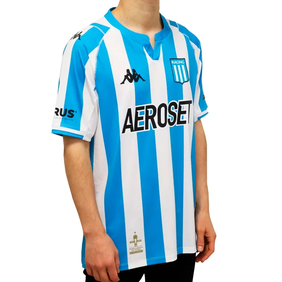 Imagen 2 de 5 de Camiseta Kappa Oficial Racing Club 2022-BLANCO/AZUL