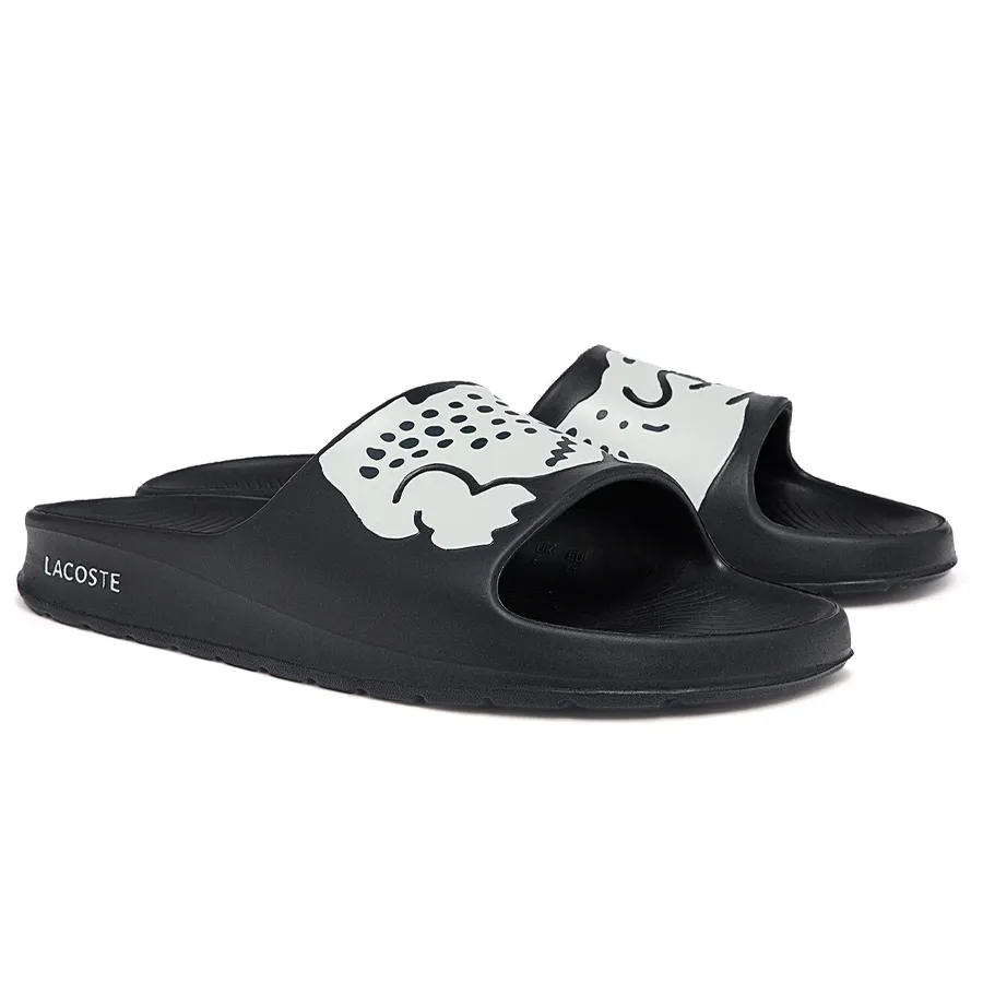 Imagen 0 de 6 de Ojotas Lacoste Croco Bloom Slide-NEGRO/BLANCO