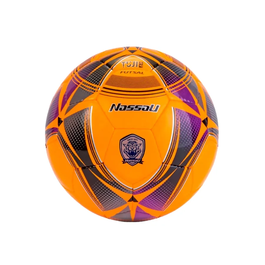Imagen 0 de 2 de Pelota Nassau Futsal Tuji Neon 64 cm-NARANJA/NEGRO