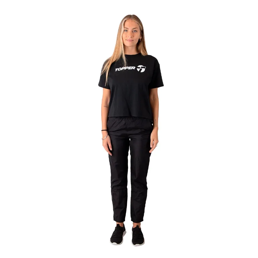 Imagen 5 de 7 de Remera Topper Gtw Loose Brand-NEGRO