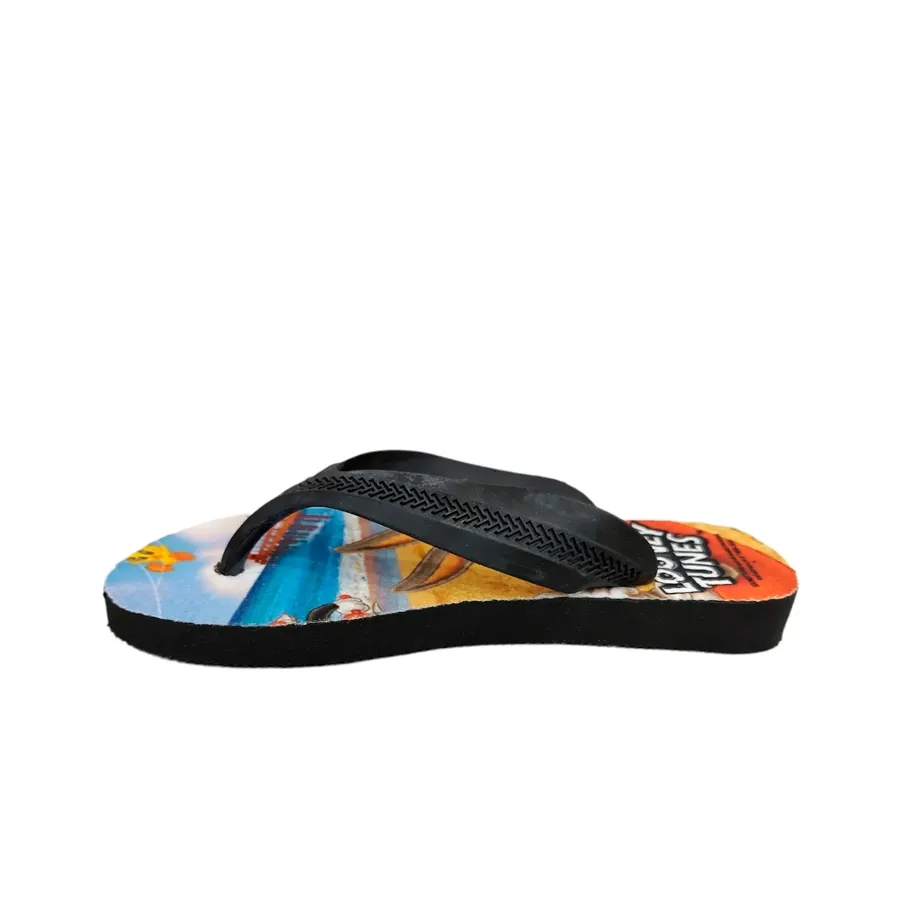 Imagen 2 de 4 de Ojotas Collab Looney Tunes Kids 23-NEGRO/ESTAMPADO