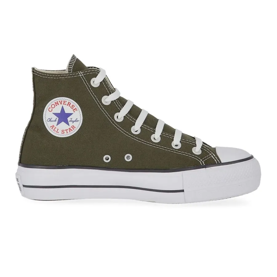 Imagen 0 de 4 de Zapatillas Converse Chuck Taylor All Star Lift Hi-VERDE MILITAR/BLANCO