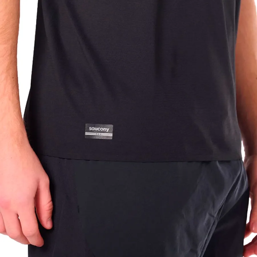 Imagen 3 de 5 de Remera Saucony Endorphine II-NEGRO