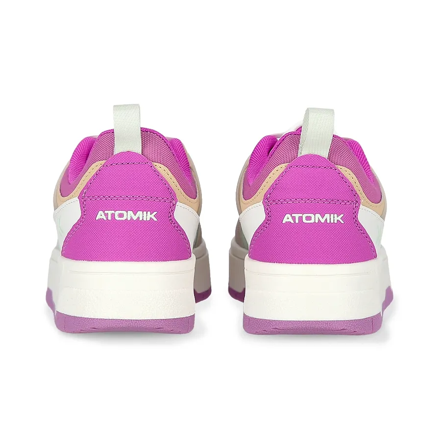 Imagen 5 de 6 de Zapatillas Atomik Casual Urbano Reece M 25-LILA/BEIGE/BLANCO