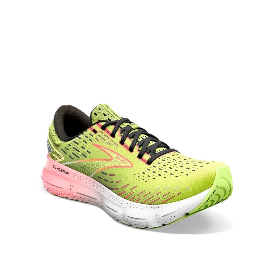 Imagen 1 de 6 de Zapatillas Brooks Glycerin 20-LIMA/NARANJA/BLANCO