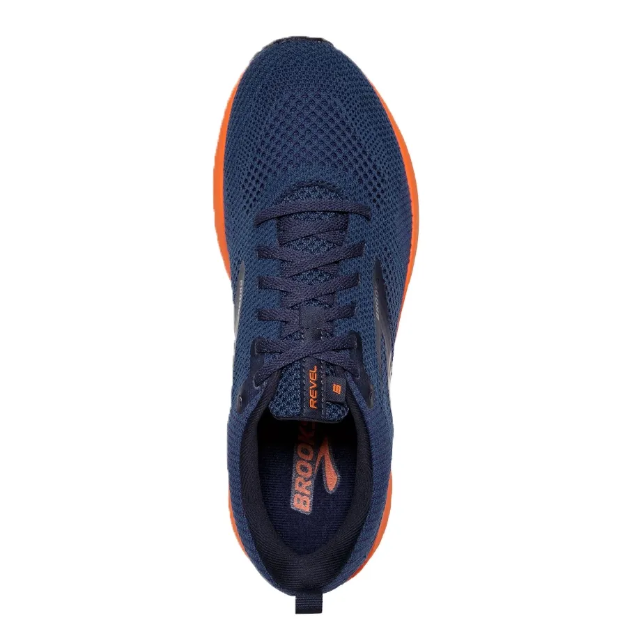 Imagen 4 de 6 de Zapatillas Brooks Revel 5-AZUL/NARANJA