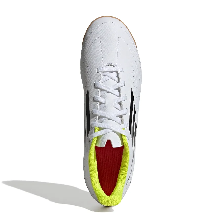 Imagen 3 de 8 de Botines adidas Deportivo Iii In-BLANCO/NEGRO/AMARILLO FLUOR