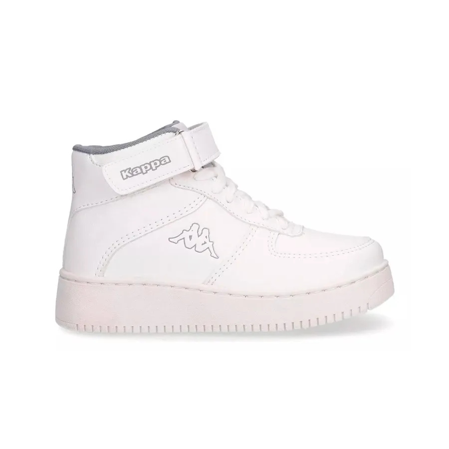 Imagen 0 de 6 de Zapatillas Kappa Logo Linate Mid Velcro Kids-BLANCO