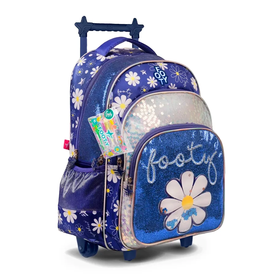 Imagen 1 de 3 de Mochila Footy Carro 18"-LILA/MARINO