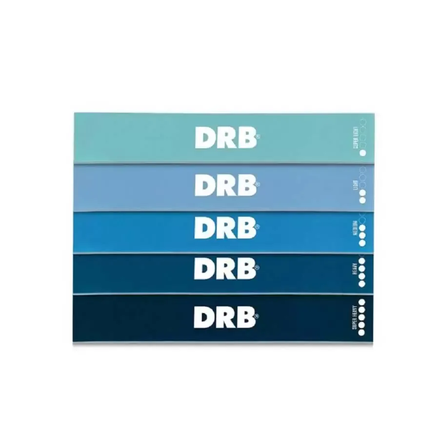 Imagen 1 de 4 de Set Bandas Silicona 21 Drb DRB-TURQUESA/AZUL