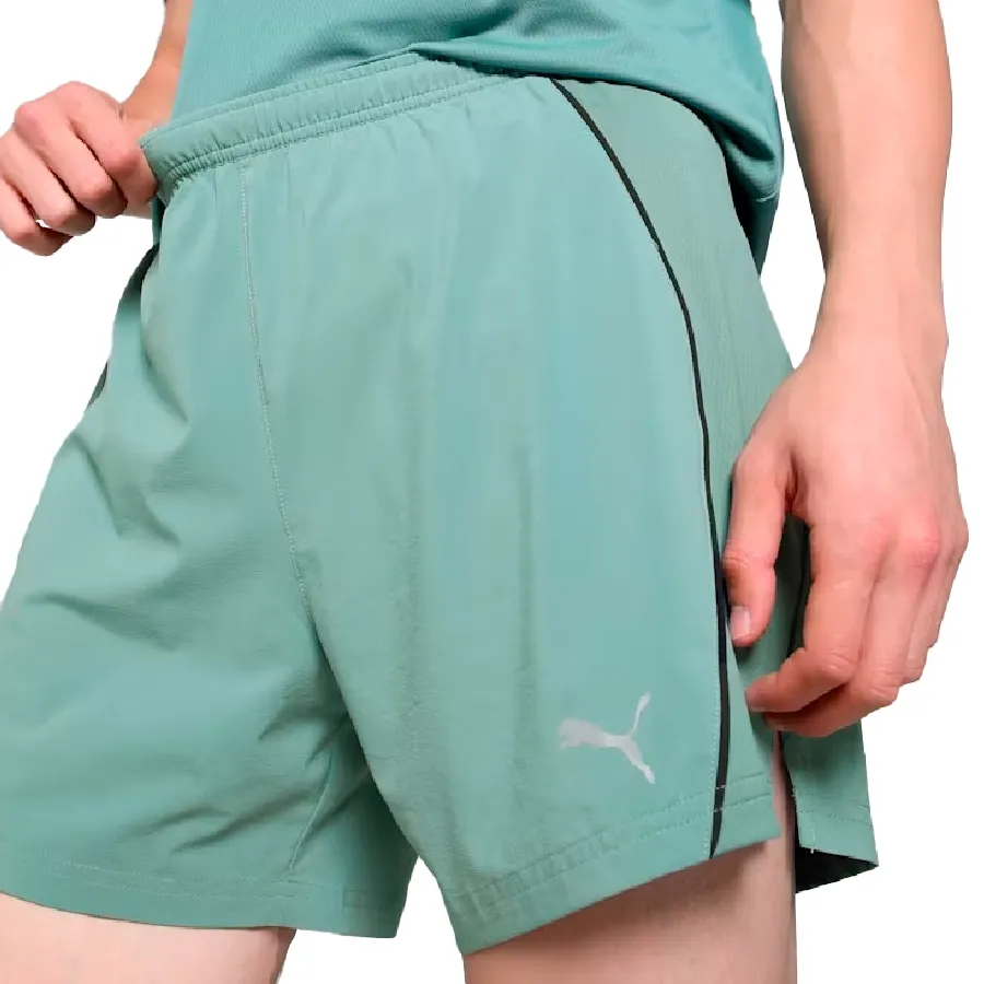 Imagen 0 de 4 de Shorts Puma para correr Run Velocity-VERDE SECO/NEGRO