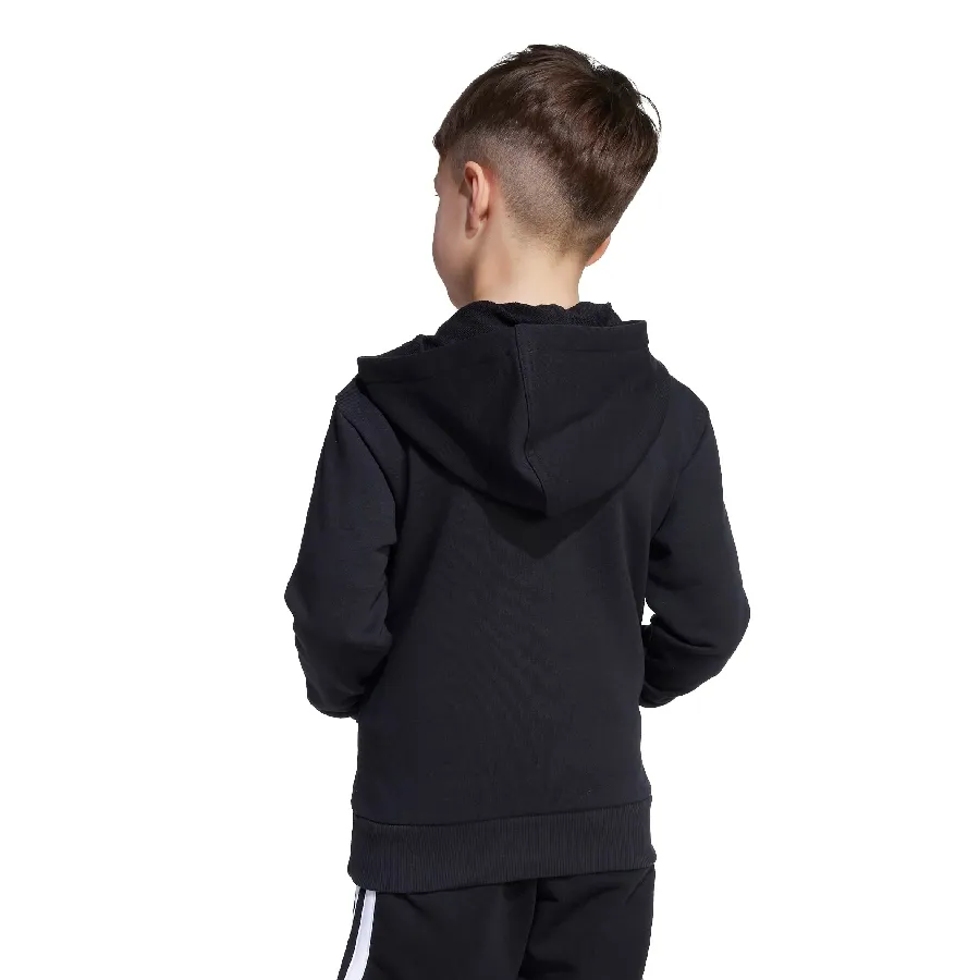Imagen 3 de 4 de Buzo adidas Essentials Hoodie Kids-NEGRO/BLANCO