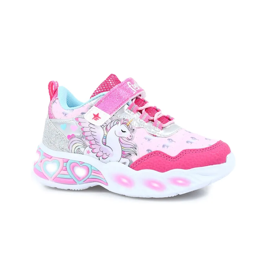 Imagen 3 de 4 de Zapatillas Footy Sublim con Luz-FUCSIA/ROSA/PLATA