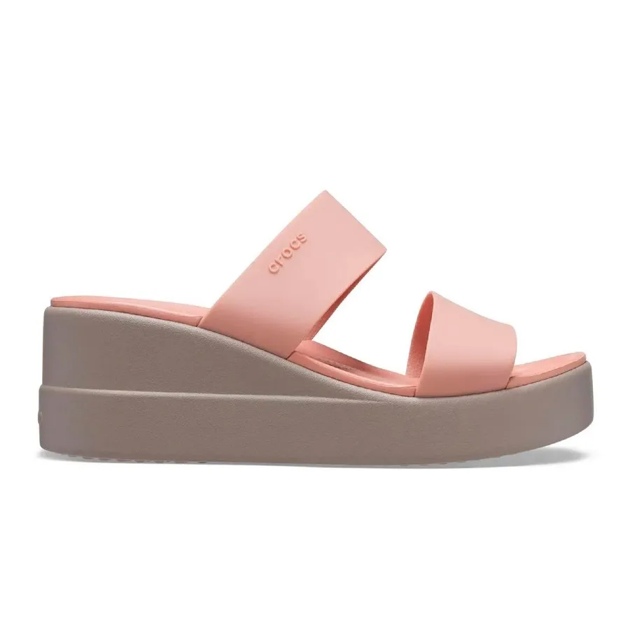Imagen 0 de 3 de Sandalias Crocs Brooklyn Mid Wedge-ROSA/BEIGE