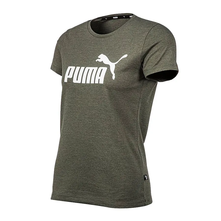 Imagen 0 de 2 de Remera Puma Essentials Logo Heather-VERDE