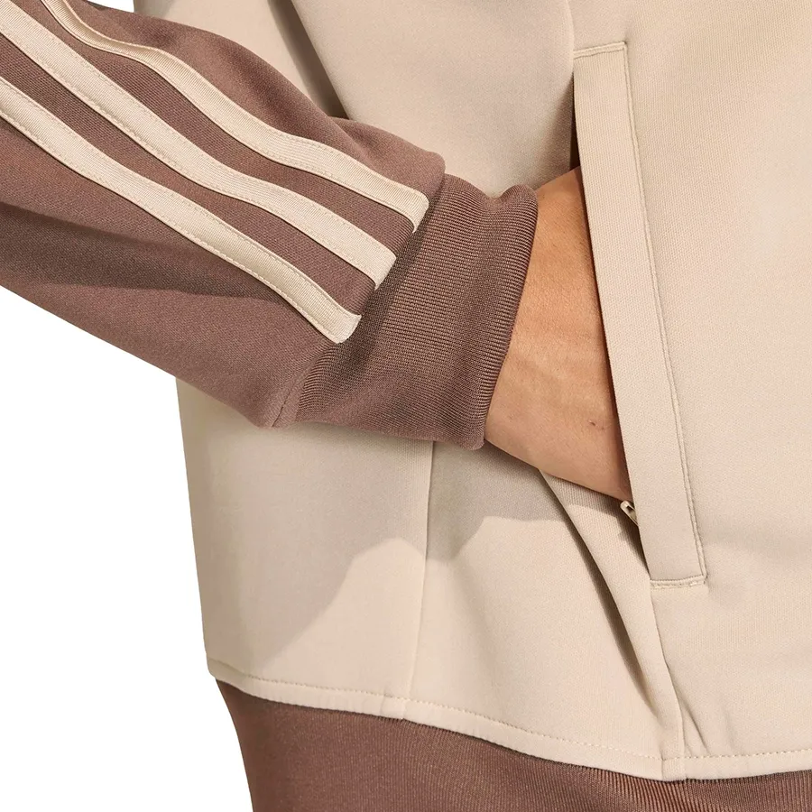 Imagen 5 de 6 de Campera adidas originals Sst Loose-BEIGE/MARRON