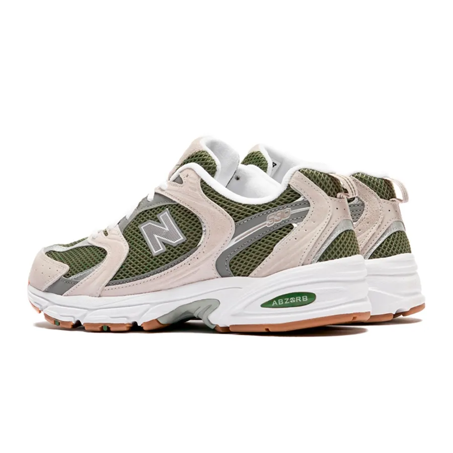 Imagen 3 de 5 de Zapatillas New Balance 530-GRIS/VERDE OLIVA