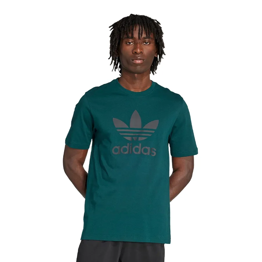 Imagen 0 de 5 de Remera adidas originals Adicolor Trifolio-PETROLEO/NEGRO