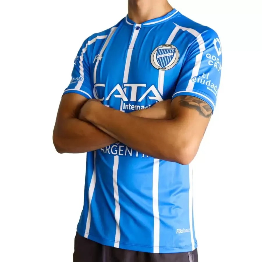 Imagen 1 de 4 de Camiseta Fiume Sport Oficial Godoy Cruz-AZUL/BLANCO