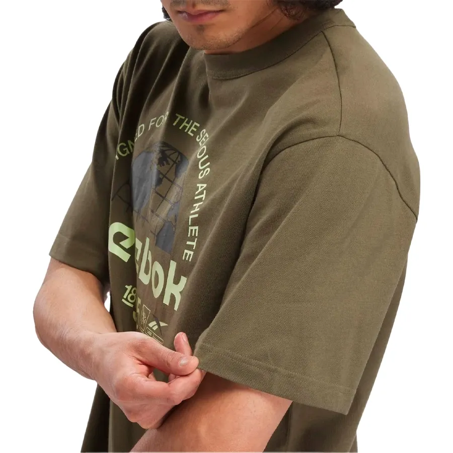 Imagen 1 de 3 de Remera Reebok Globe-VERDE/NEGRO