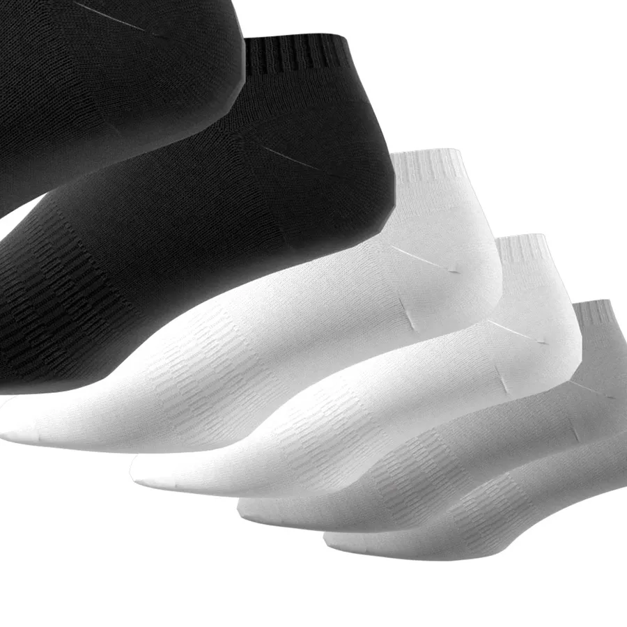 Imagen 4 de 6 de Medias adidas Sportswear Pack x6-BLANCO/GRIS/NEGRO