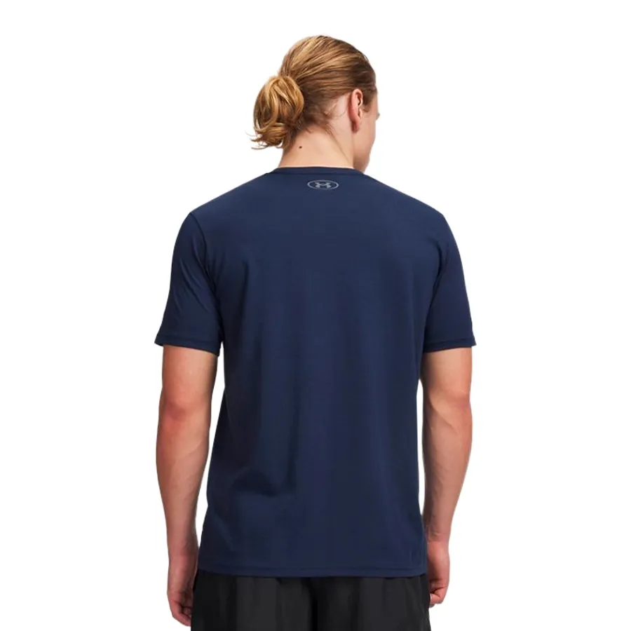 Imagen 1 de 4 de Remera Under Armour Left Chest Logo Sleeve-MARINO
