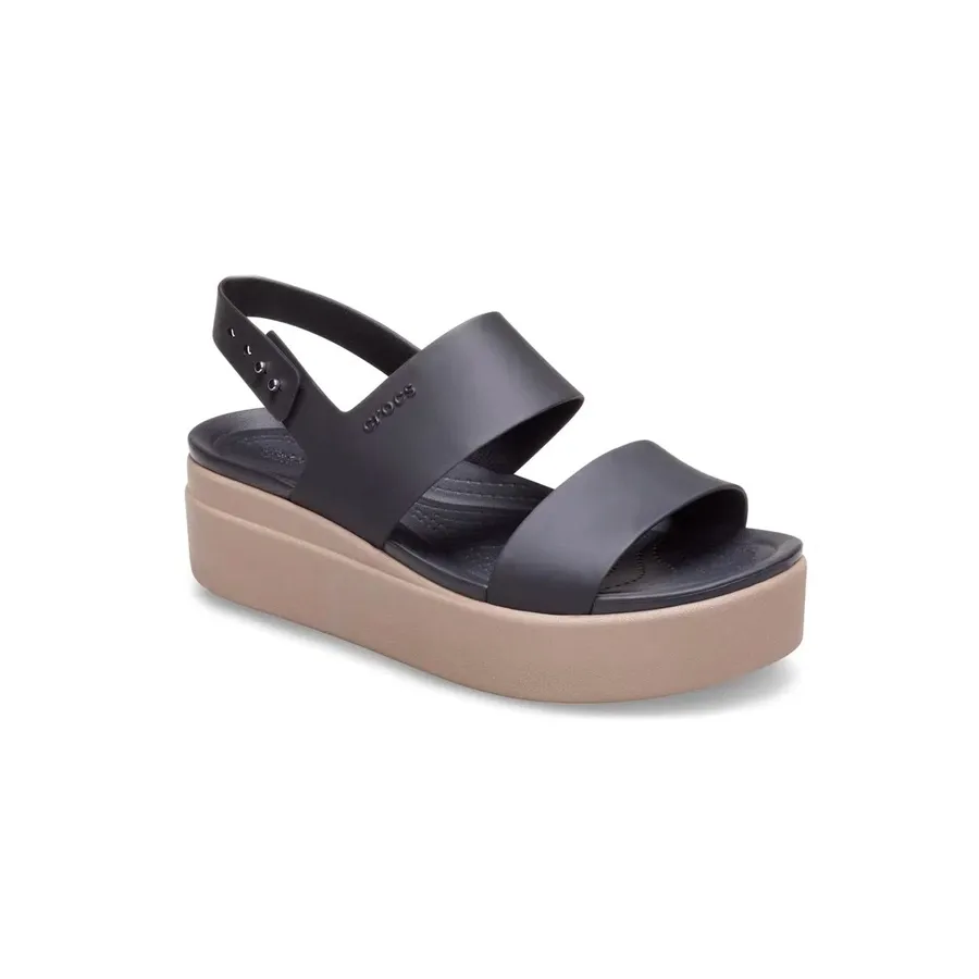 Imagen 2 de 5 de Sandalias Crocs Brooklyn Low Wedge-NEGRO