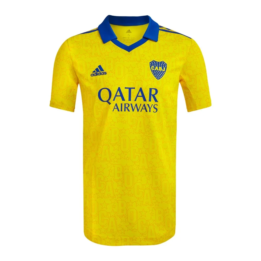 Imagen 0 de 3 de Camiseta adidas Boca 3 Jsy Authentic-AMARILLO/AZUL