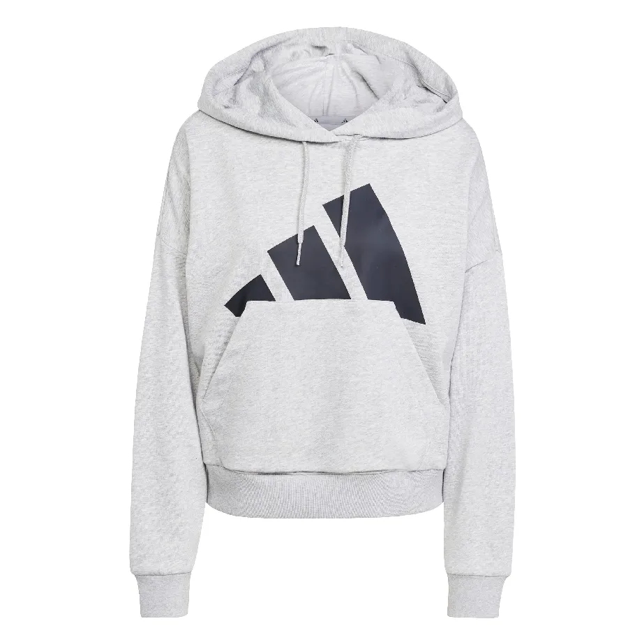 Imagen 2 de 5 de Buzo adidas Essentials Big Logo French Terry Loose-GRIS/NEGRO