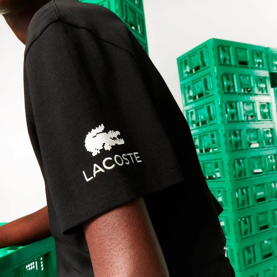 Imagen 1 de 5 de Remera Lacoste Shirt and Cols Roules-NEGRO/BLANCO