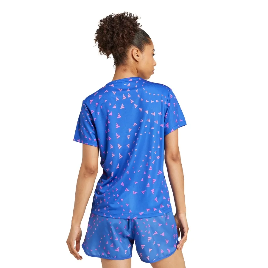 Imagen 1 de 5 de Remera adidas Run It Bl-AZUL/ROSA