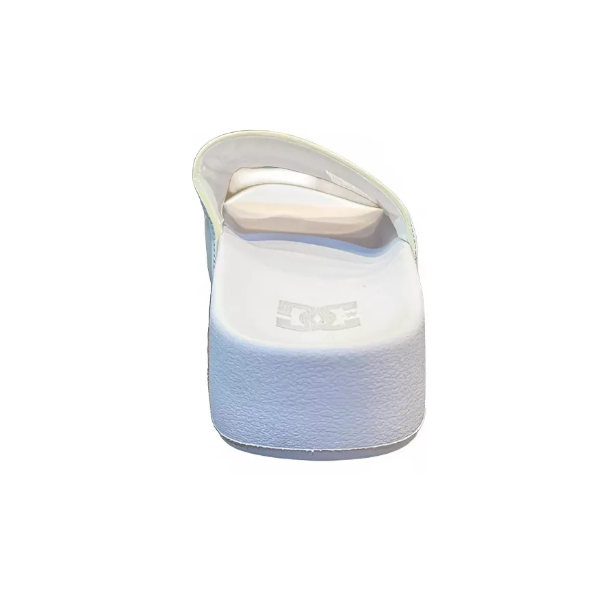 Imagen 3 de 4 de Sandalias Dc Ojotas  Slide Platform-BLANCO