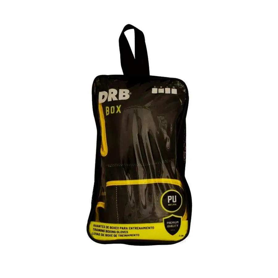 Imagen 2 de 4 de Guantes DRB Box Entrenamiento-NEGRO/AMARILLO