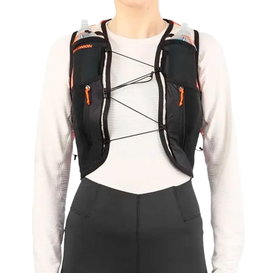 Imagen 2 de 4 de Chaleco Salomon Active Skin 12 Women Set-NEGRO/SALMON