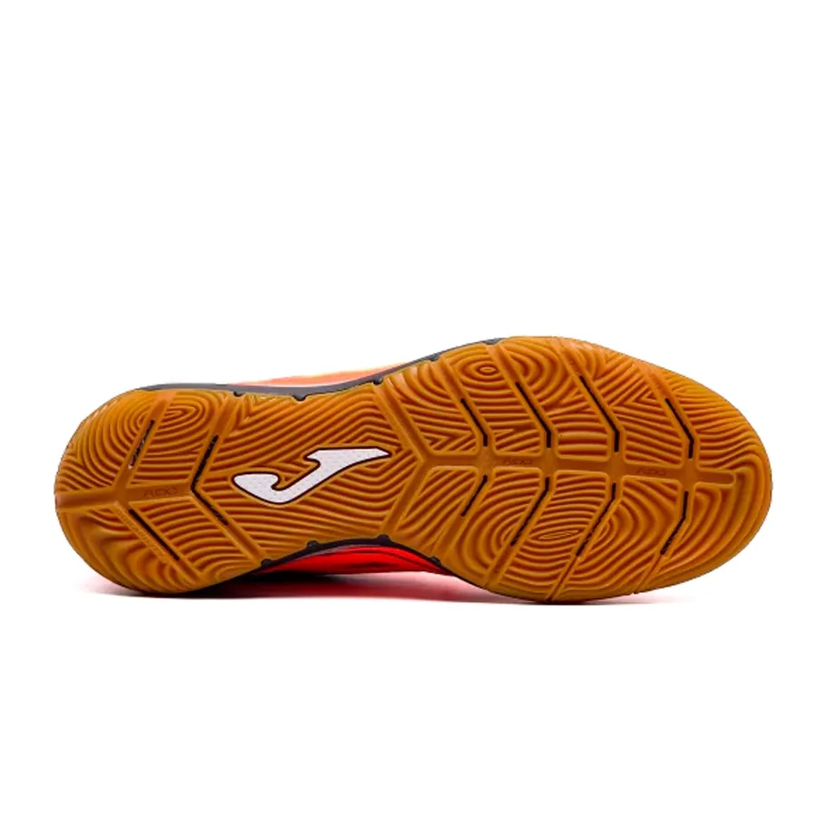 Imagen 3 de 6 de Botines Joma Liga 5 In-NARANJA FLUOR/VERDE AGUA/NEGRO