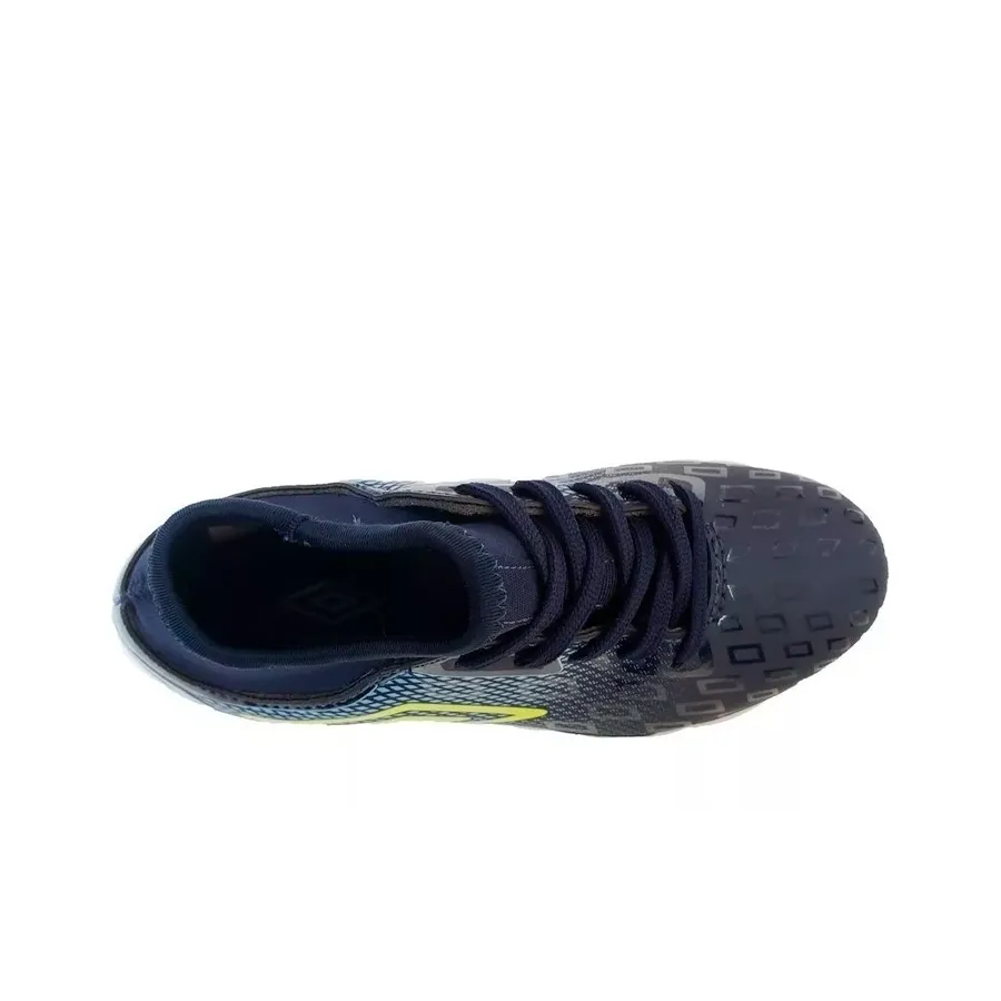 Imagen 3 de 5 de Botines Umbro U Cpo Calibra II Jr-MARINO/AZUL/LIMA