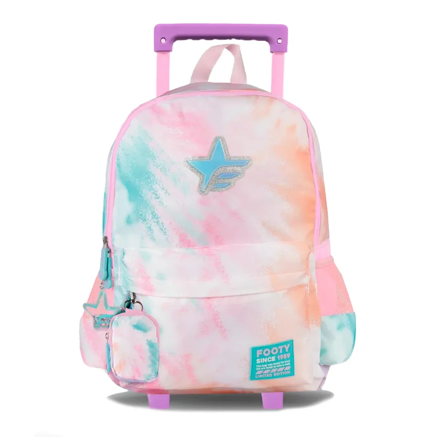 Imagen 0 de 2 de Mochila Footy Carro 18 Big Kids-ROSA/NARANJA/CELESTE
