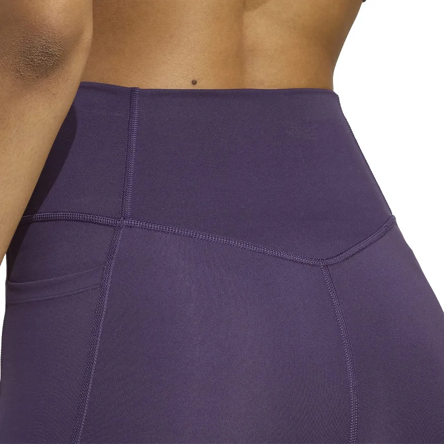 Imagen 4 de 5 de Calza adidas Optimé Essentials Stash Pocket-MORADO