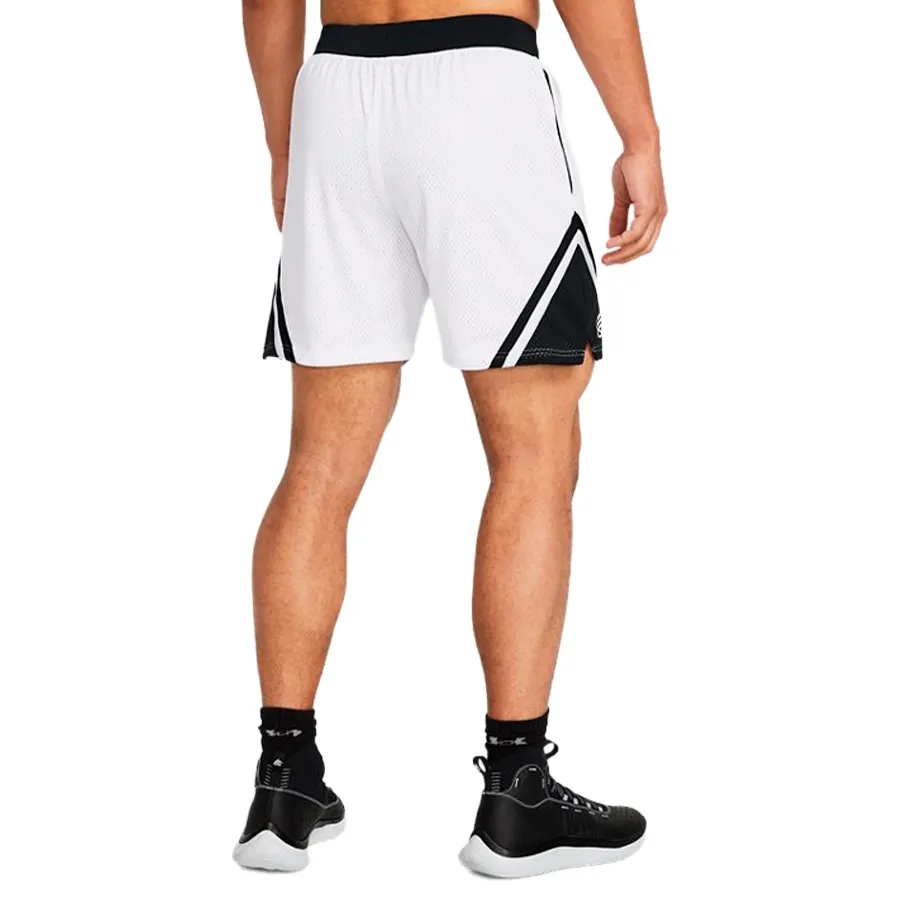 Imagen 1 de 5 de Short Under Armour Curry Mesh-BLANCO/NEGRO