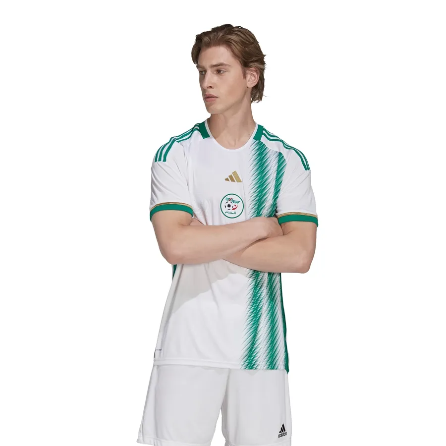 Imagen 2 de 6 de Camiseta adidas Titular Argelia 22-BLANCO/VERDE
