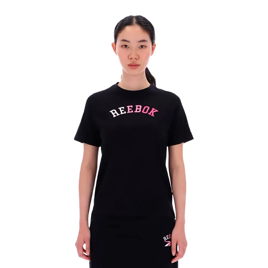 Imagen 0 de 2 de Remera Reebok Lilian Embroidered Logo-NEGRO/ROSA