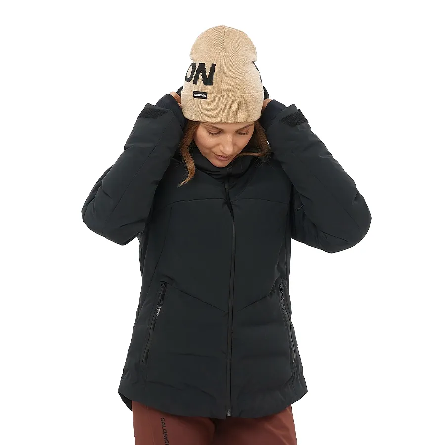 Imagen 0 de 9 de Campera Salomon Alpenflow Down W-NEGRO