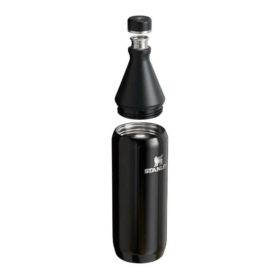 Imagen 2 de 4 de Botella Stanley All day slim 1 lts-NEGRO/PLATA