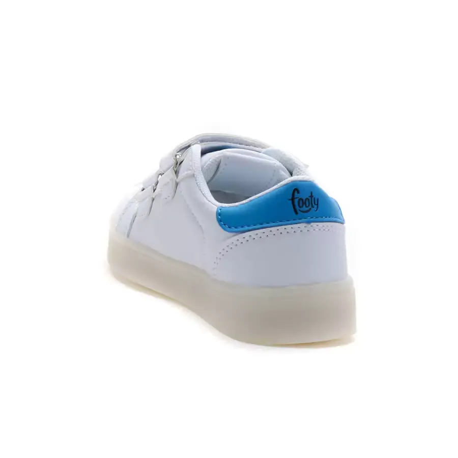 Imagen 2 de 5 de Zapatillas Footy Con Luces Mini Kids-BLANCO/AZUL