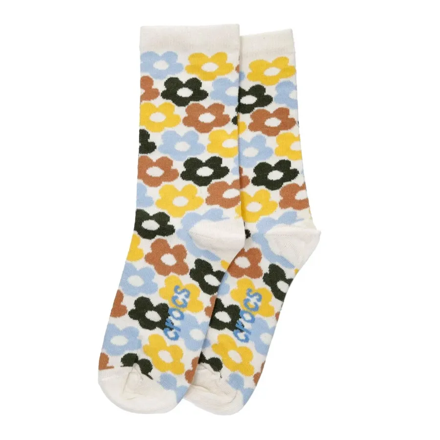 Imagen 0 de 2 de Medias Crocs Flowers 3/4-BEIGE/COLORES VARIOS