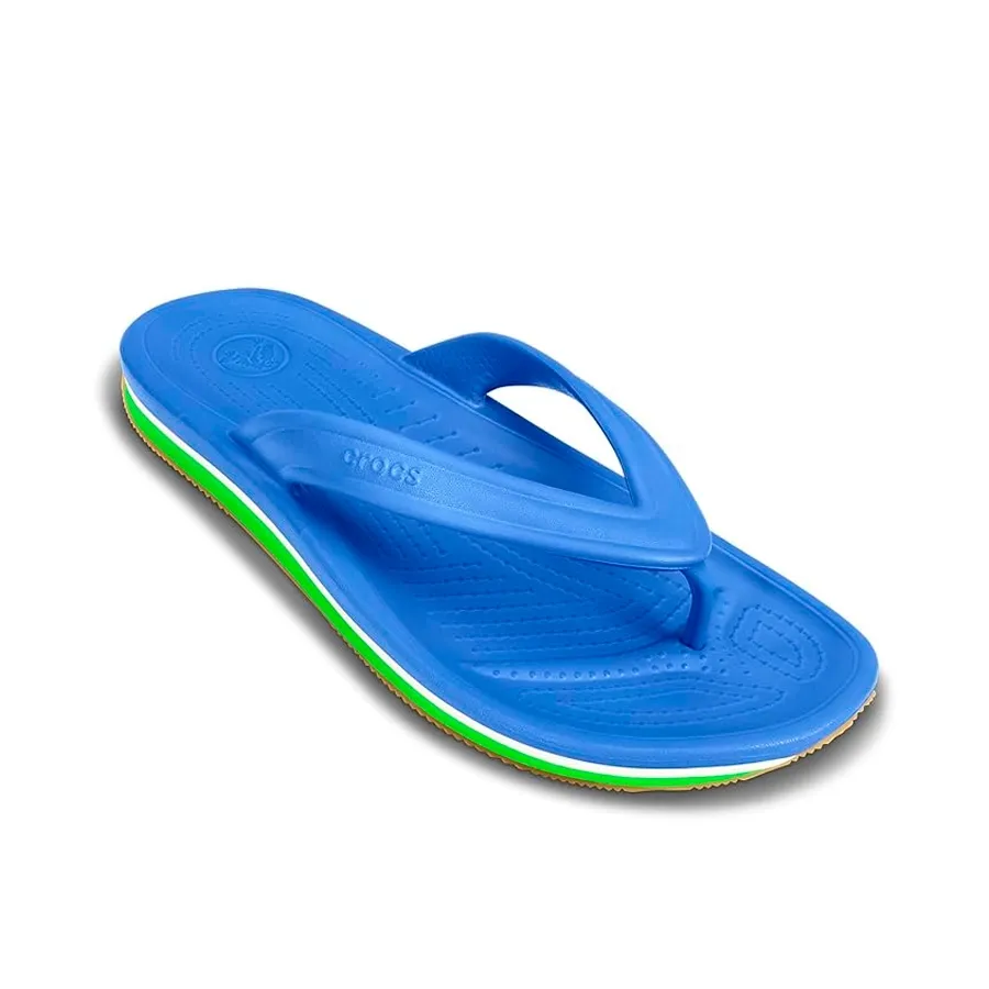 Imagen 1 de 3 de Ojotas Crocs Retro Flip Flop-AZUL/VERDE