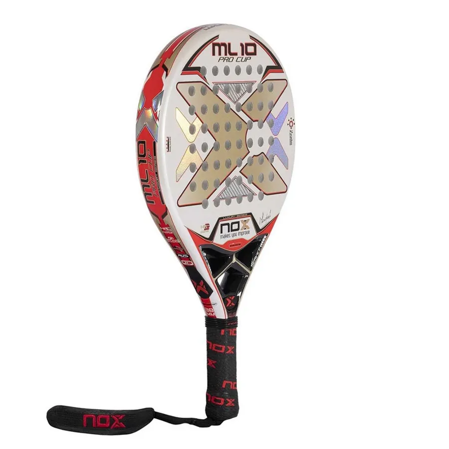 Imagen 1 de 6 de Paleta Nox Ml10 Pro Cup Luxury Series-BLANCO/PLATA/ROJO