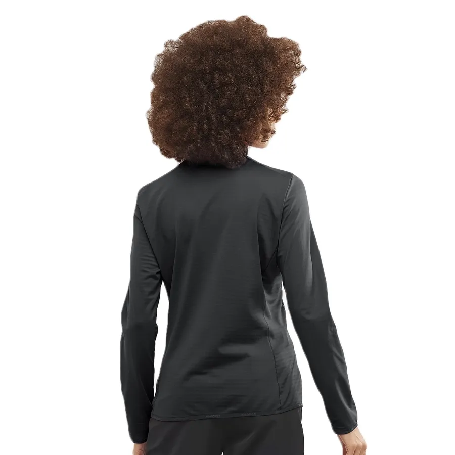 Imagen 2 de 4 de Campera Salomon Outrack Full Zip Mid-NEGRO