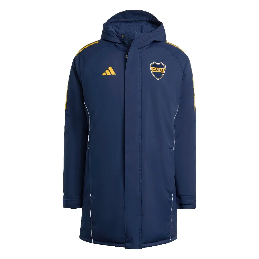 Imagen 1 de 5 de Campera adidas Parka Boca Juniors Tiro 25-MARINO/AMARILLO