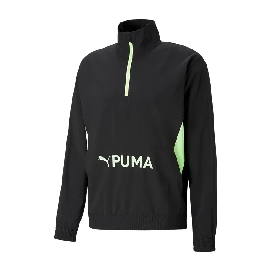 Imagen 0 de 4 de Buzo Puma Fit Heritage 1/2 Zi-NEGRO/VERDE FLUOR